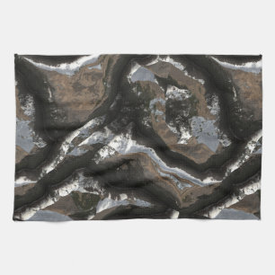 Pierre futuriste Motifs 2 serviettes de cuisine