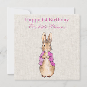 Pierre le lapin rose veste Premier anniversaire