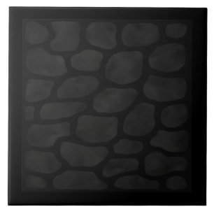 Pierre noire celtique avec les carreaux de