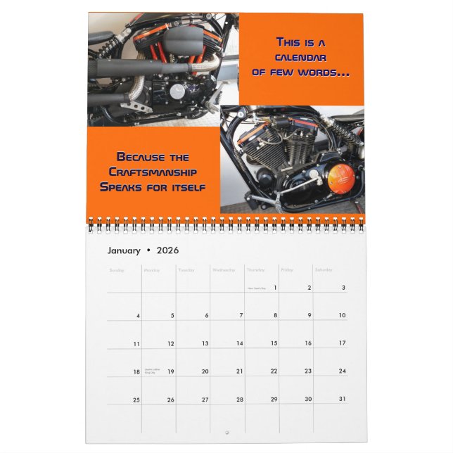 Pierres Custom Motorcycle Calendrier 2012 (Jan 2026)