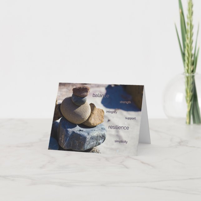 Pierres de plage chez grand Sur - carte de note (Devant)