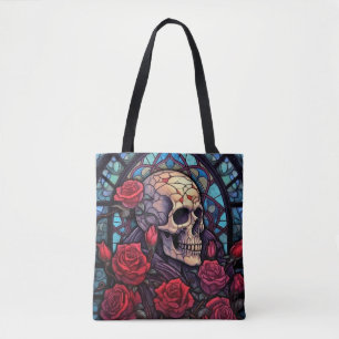 Pierres et tiges Crâne et Sac fourre-tout Rose