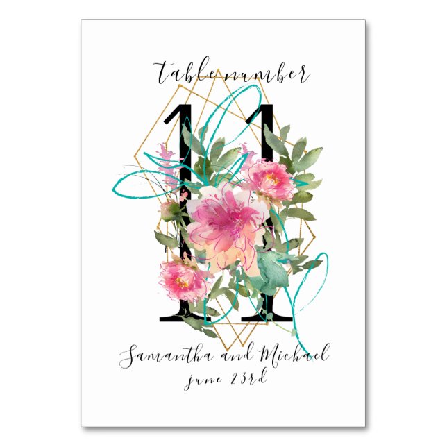 Pierres florifères rose vif Numéro de table 11 Sig (Par défaut)