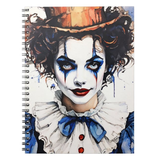 Pierrot Clown Vintage | Cahier Journal (Devant)