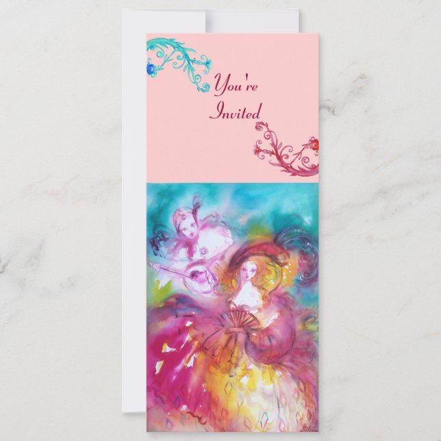 PIERROT ET ARLECCHINA Masquerade Party Programme (Devant)