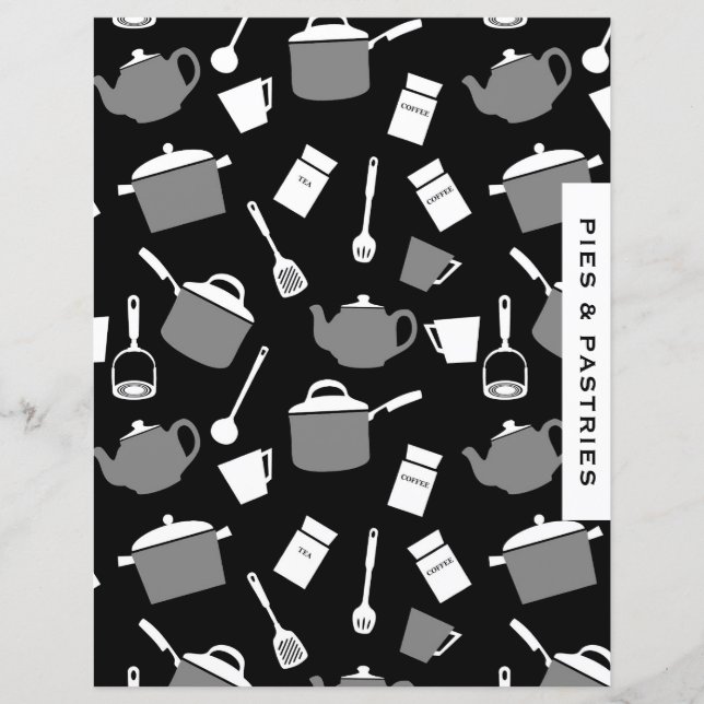 Pies et pâtisseries | Cuisine blanche noire (Devant)