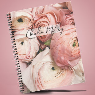Pies roses Carnet Spiral