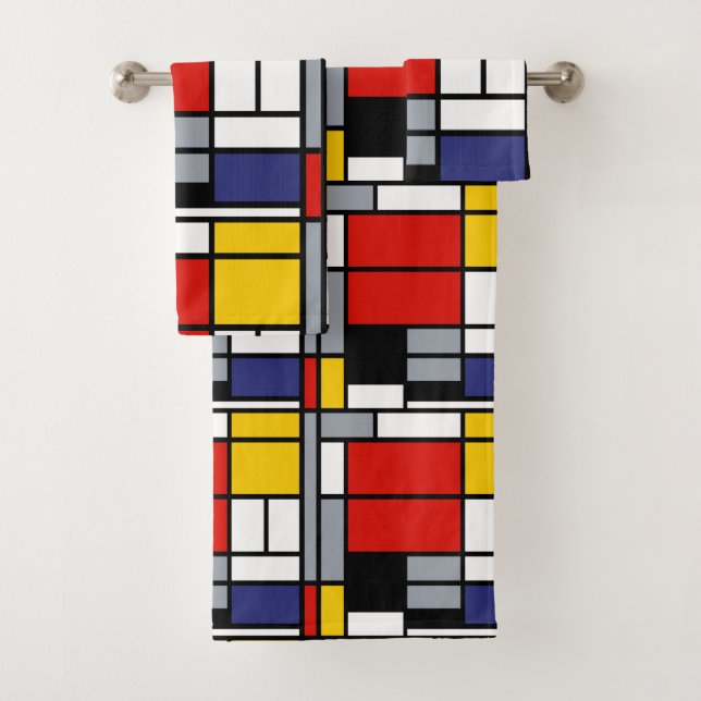 Piet Mondrian, Composition avec un grand plan roug (En situation)