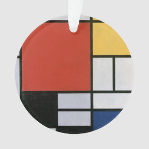 Piet Mondrian Rouge Bleu Jaune Art Abstrait