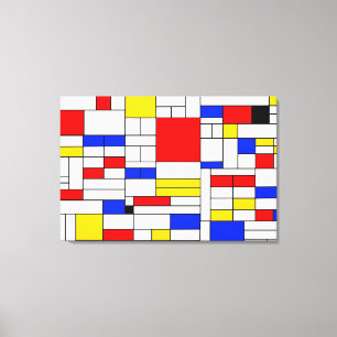 Piet Mondrian Style toile d'art Abstrait Impressio
