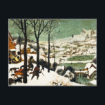 Pieter Bruegel Hunters dans la carte postale de ne<br><div class="desc">Pieter Bruegel Hunters dans la carte postale Neige. Peinture à l'huile sur bois à partir de 1565. Pieter Bruegel l'Ancien fut l'un des grands peintres de la Renaissance du Nord. Hunters in the Snow est l’une des peintures les plus célèbres de l’artiste. L'oeuvre présente des chasseurs et leurs chiens de...</div>