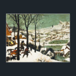 Pieter Bruegel Hunters dans la carte postale de ne<br><div class="desc">Pieter Bruegel Hunters dans la carte postale Neige. Peinture à l'huile sur bois à partir de 1565. Pieter Bruegel l'Ancien fut l'un des grands peintres de la Renaissance du Nord. Hunters in the Snow est l’une des peintures les plus célèbres de l’artiste. L'oeuvre présente des chasseurs et leurs chiens de...</div>