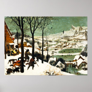Pieter Bruegel Hunters in the Snow Poster