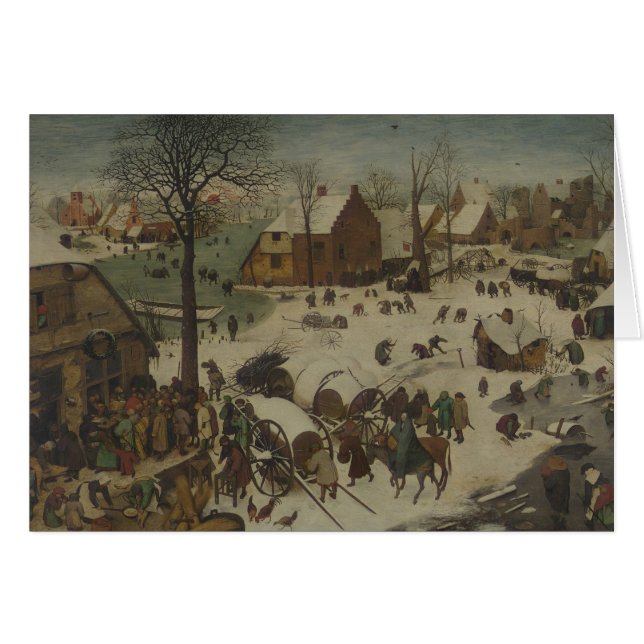 Pieter Bruegel l'aîné - numérotation à Bethlehem (Devant horizontal)