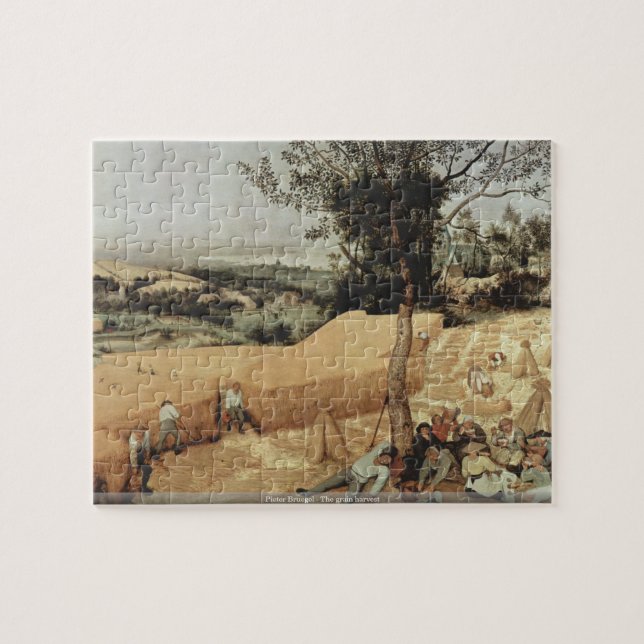 Pieter Bruegel - le puzzle de récolte de grain (Horizontal)