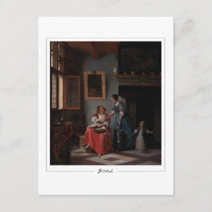 Pieter de Hooch #136 - Carte postale d'art fin