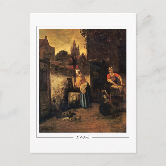 Pieter de Hooch #147 - Carte postale d'art fin (Devant)