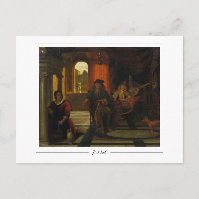 Pieter de Hooch #155 - Carte postale d'art fin (Devant)