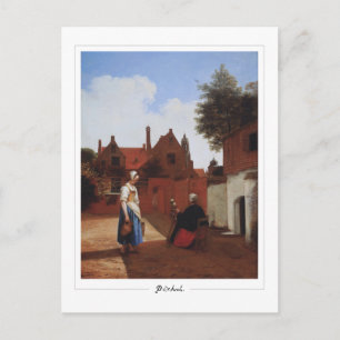 Pieter de Hooch #20 - Carte postale d'art fin