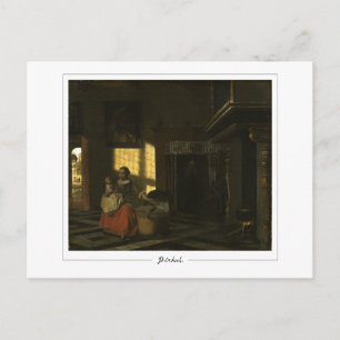Pieter de Hooch #45 - Carte postale d'art fin