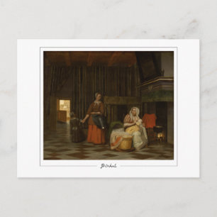 Pieter de Hooch #6 - Carte postale d'art fin