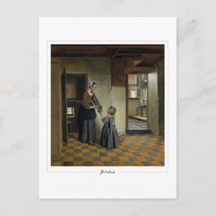 Pieter de Hooch #81 - Carte postale d'art fin