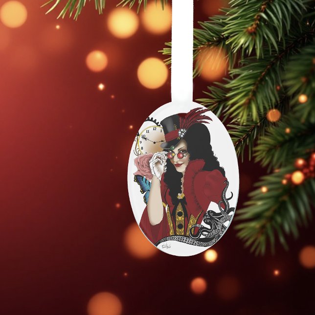 Pieuvre noire rouge victorienne (Créateur téléchargé)