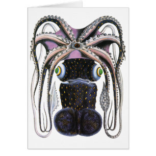 Pieuvre ou calmar géant, Animaux de la vie marine 