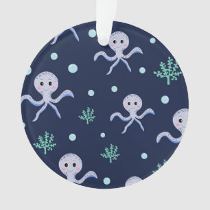 Pieuvre sous le motif enfants de la mer