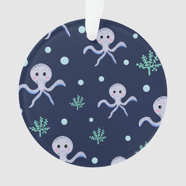 Pieuvre sous le motif enfants de la mer (devant)