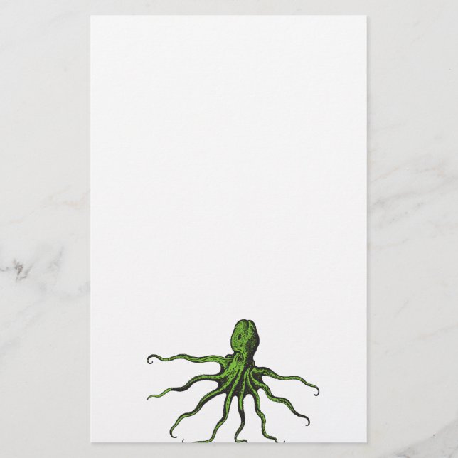 Pieuvre verte et noire (Devant)