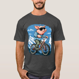 Pig biker / VTT cochon T-shirt