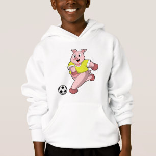 Pig comme joueur de football avec Soccer