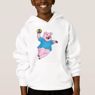 Pig en tant que joueur de handball avec Handball