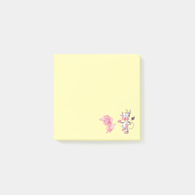 Pig n'Bull Farm Life Post-it® Notes (Devant)