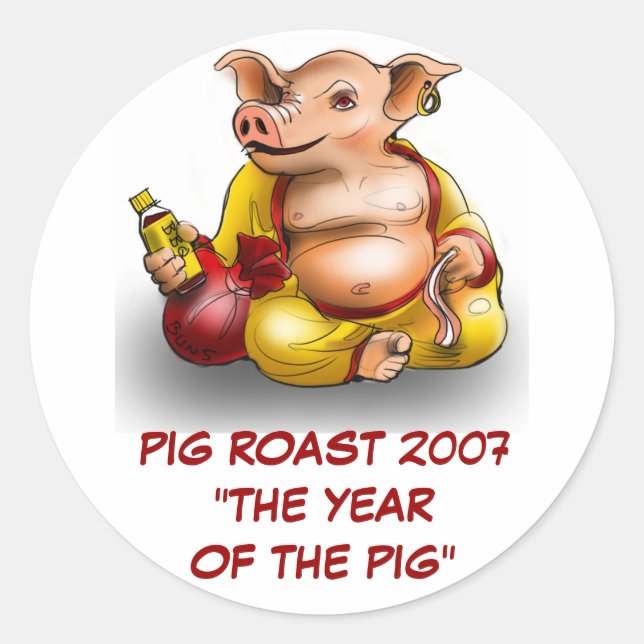 PIG ROAST 2007 STICKER (Devant)