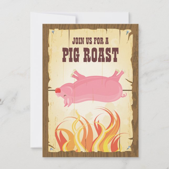 Pig Roast Party Invitation (Devant)