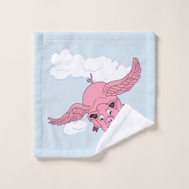 Pig volant (Gant de toilette)