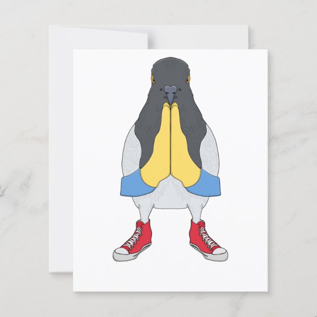 Pigeon avec des chaussures (Devant)