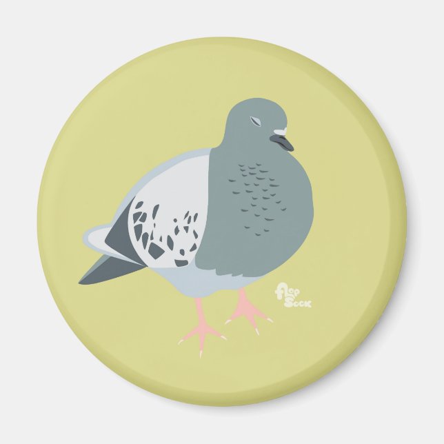 Pigeon Dreams Magnet (Devant)