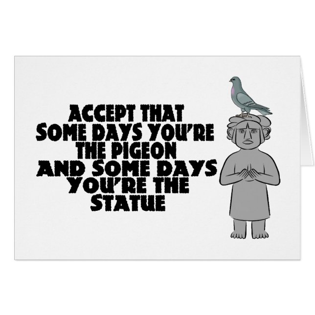 Pigeon Ou Statue (Devant horizontal)