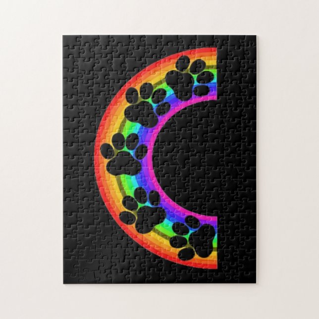 Piges De Puzzle Sur Un Arc En Ciel (Vertical)