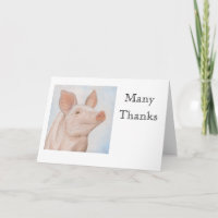 Piggy Merci Carte pour notes