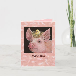 Piggy merci carte pour notes