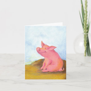 Piggy Pinkles / Carte pour notes
