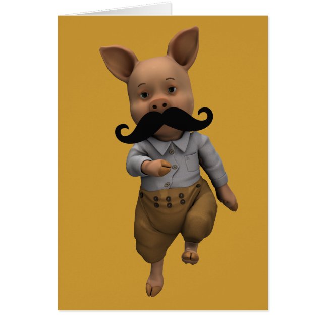 Piglet Avec Moustache (Devant)