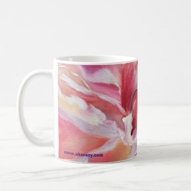 Pignons d'Alaska Mug de verre floral (Gauche)