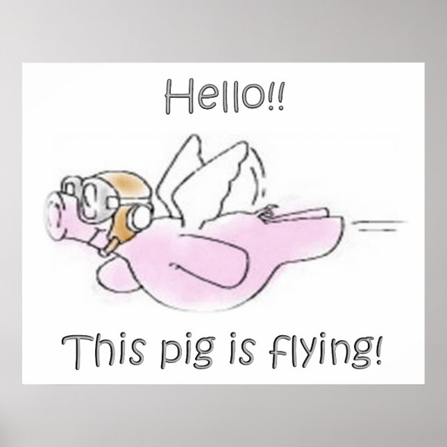 Pigs Fly Poster (Devant)