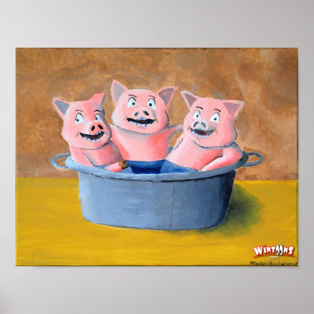 Pigs in a Tub - Poster (Devant)
