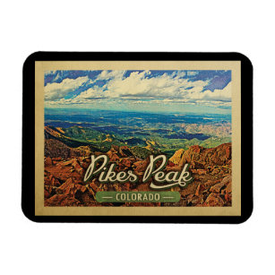 Pikes Peak Magnet Colorado Vintage voyage